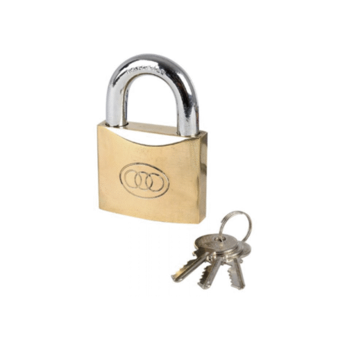 Tri-Circle Padlock – Solid Brass