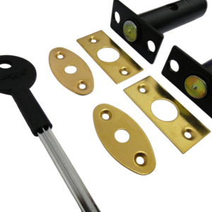 LEGGE Brass Mortice Rack Bolts with Splined Key