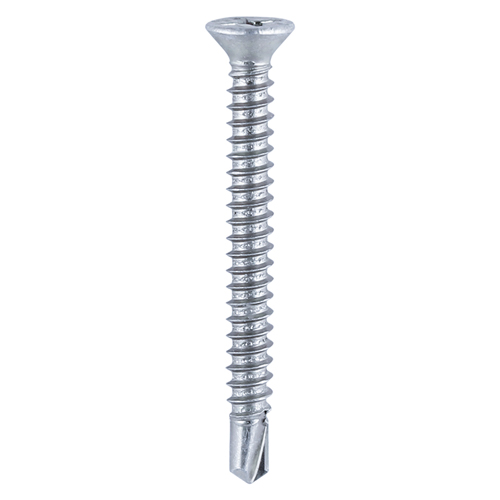 Window Fabrication Screws – Countersunk with Ribs – PH – Self-Tapping – Self-Drilling Point – Zinc – 3.9 x 19